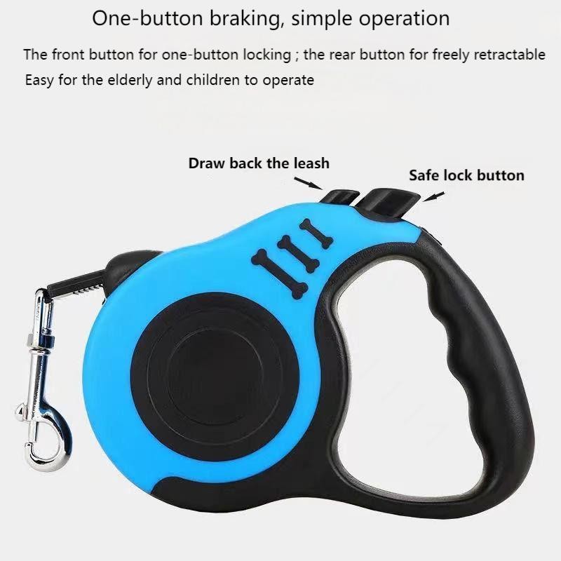 Retractable leash Nylon automatic retractable pet leash pet supplies