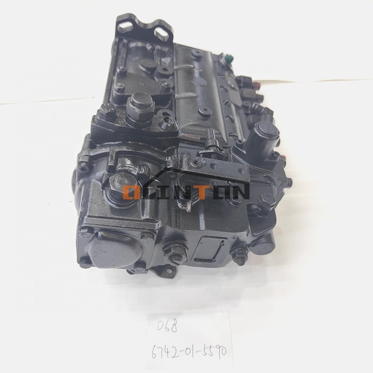 S6D114E Injection Pump Assy 6742-01-5590 6742015590 for Komatsu Excavator Spare Parts