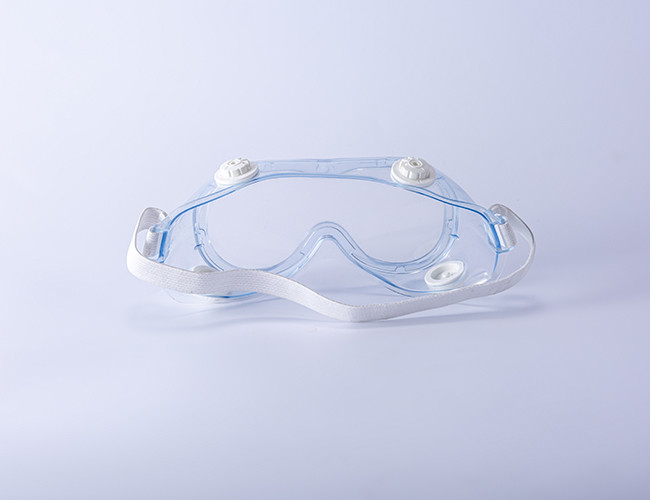 PVC Protective Safety Goggles Adjustable Anti Fog Dust Splash For Medical Supply