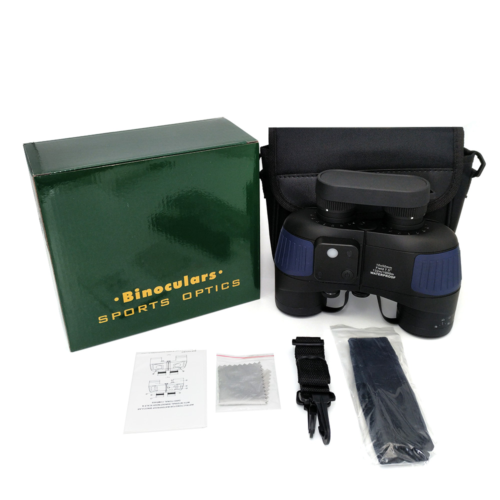 Military Army Nikula Compass Binoculars M750c 7x50 With Rangefinder Hunting