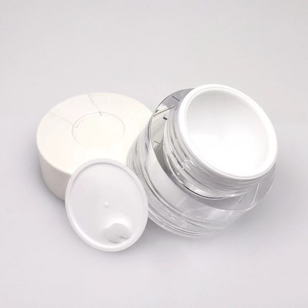 30g 50g Acrylic Cream Jar with Spoon for Cosmetic