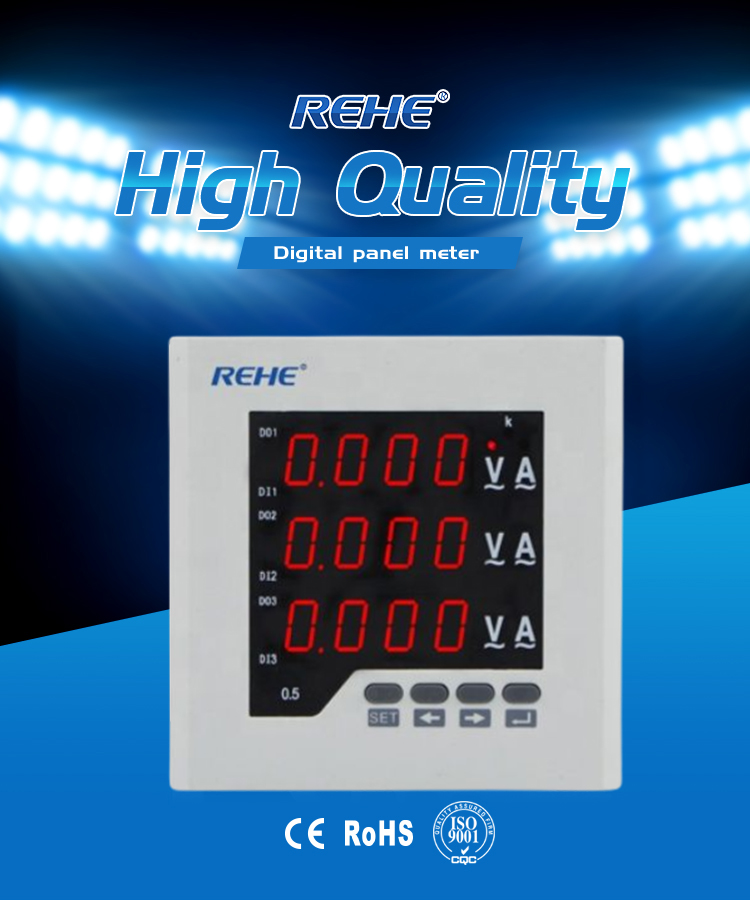 Digital display meter 3 phase digital combination meter amp&volt meter