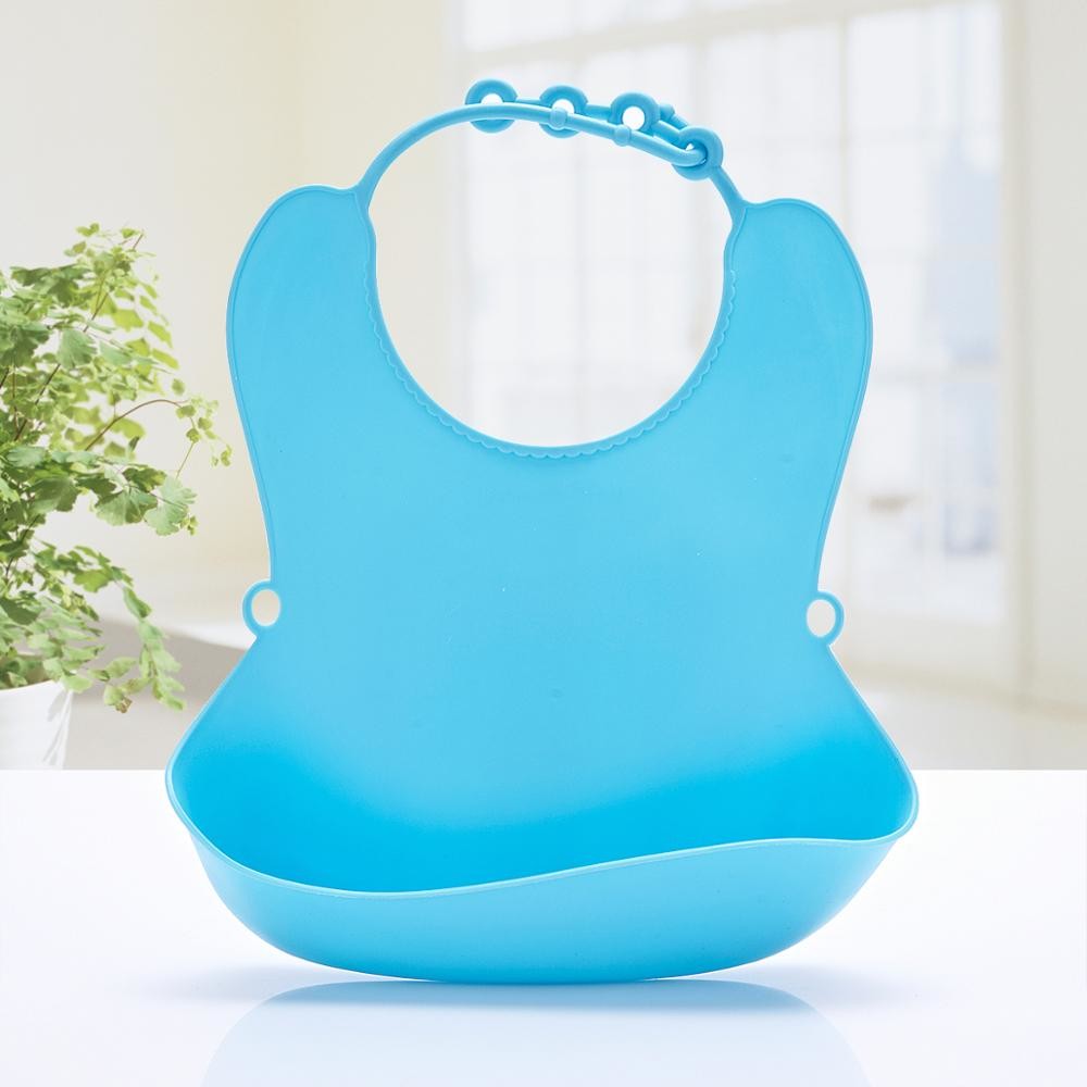 TPE Baby Bib Waterproof Pantone Colors 22*27 CM Size BY18YEWD01