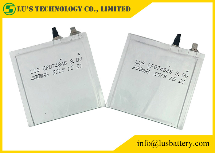 CP074848 200mah 3.0V Lithium Limno2 Batteries For ID Card