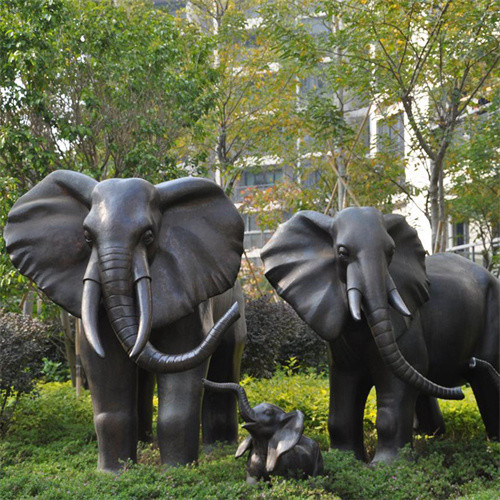 Life Size Sea Walrus Bronze Animal Garden Sculptures Outdoor For Decoration