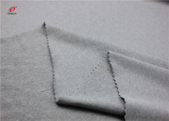 Gray Colour 240GSM Melange Stretch Fabric For Underwear Leggings Yoga