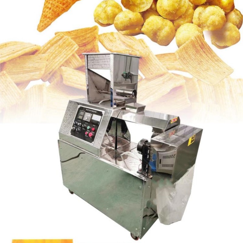 Factory Snack Bar Twin Screw Corn Puff Snack Extruder Machine 5.5kw
