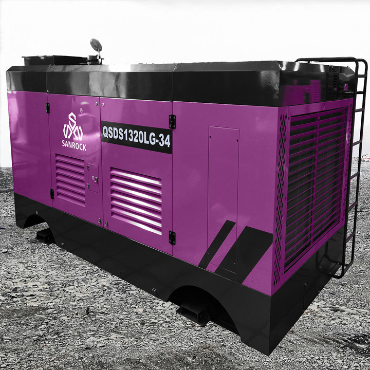 High Pressure Screw Air Compressor 410kw Diesel Screw Air Compressor Machine Water Well