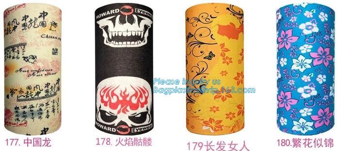 multi choice women head scarf printed colorful face mask custom logo/size bandana,Sport Strapping Seamless Custom Gaiter Whi