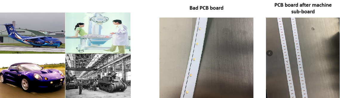 SMT PCB Cutting Machine 400mm/S Splitting Speed Safety Aluminum