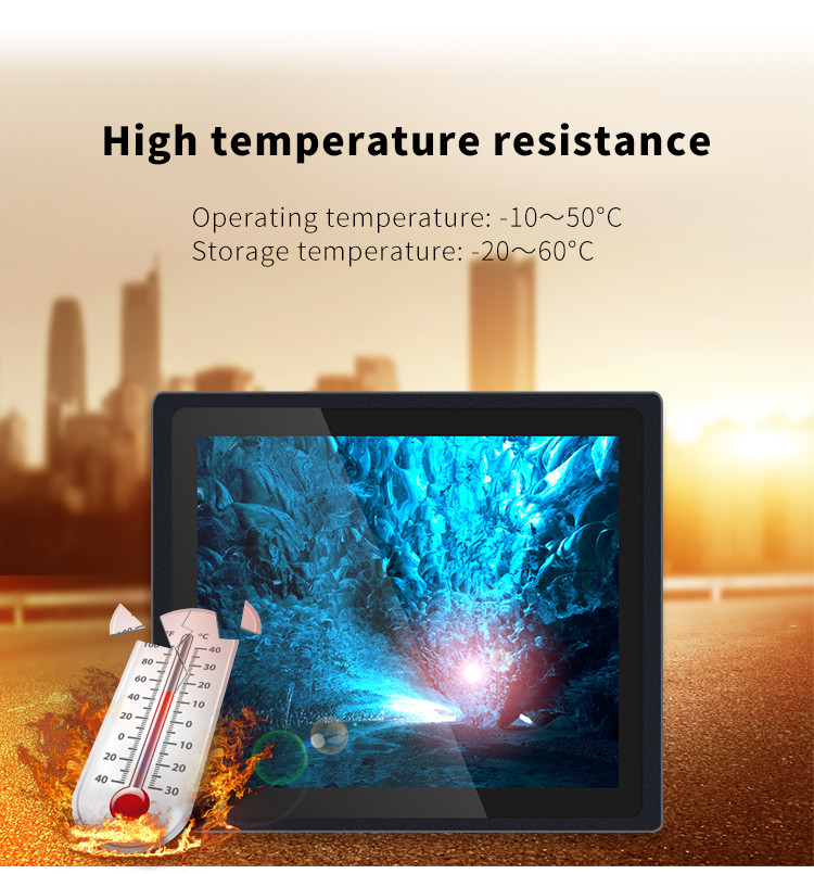 15 Inch Industrial Panel PC Embedded Outdoor Ip65 Industrial Monitor