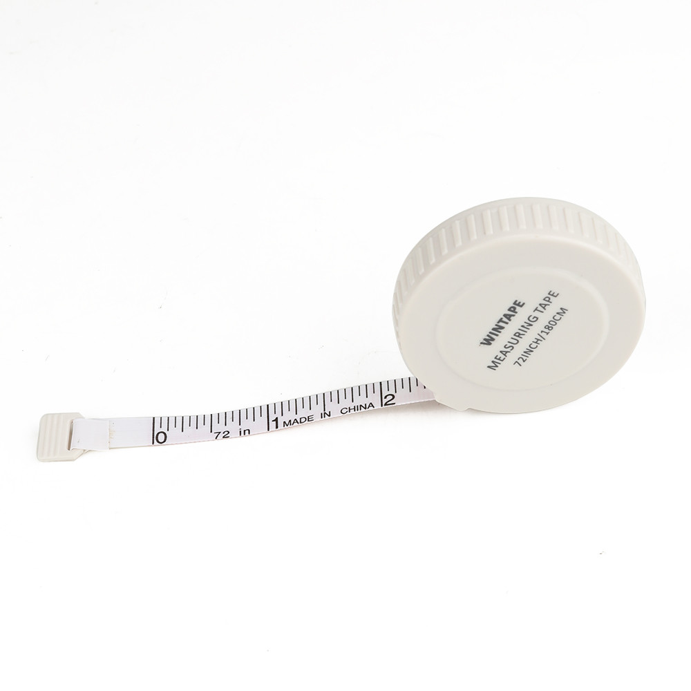 Wintape Quality 79inch 2Meters Mini Compact Soft Auto Lock Gift Retractable Cloth Knitting Craft Weight Loss Measurement