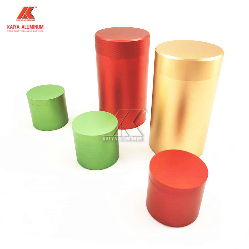 Travel Empty Tea Storage Round Aluminum Cans T8 With Lids