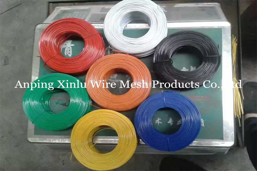 Flexible PVC Coated Steel Wire Tie For Anti Rust 350mpa BWG 12 Q195 Rebar Copper Double Loop Tie Wire