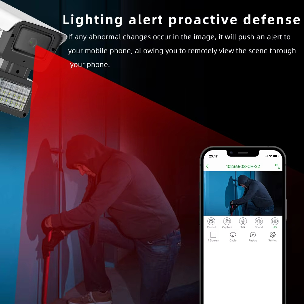 Outdoor Cameras Hd Ip Camera Built-in Siren Detection Alarming Security Network Outdoor Bullet Network Camera