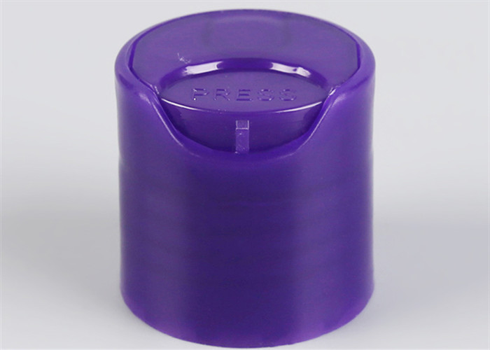 PP Plastic 20 410 Caps , Wood Color Squeeze Bottle Lids Screw On Type