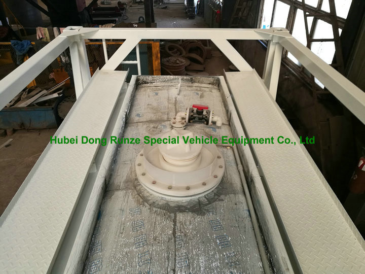 Chemical 20ft Tank Container For High Corrosive Hydrochloric Acid , Sodium Hypochlorite