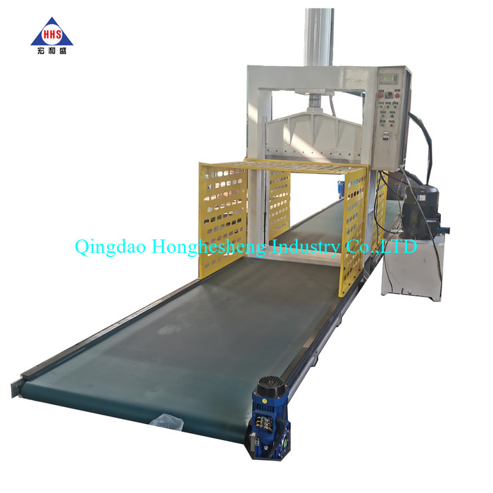 XQL-80 Hydraulic Press Rubber Bale Cutter Single Knife 11KW