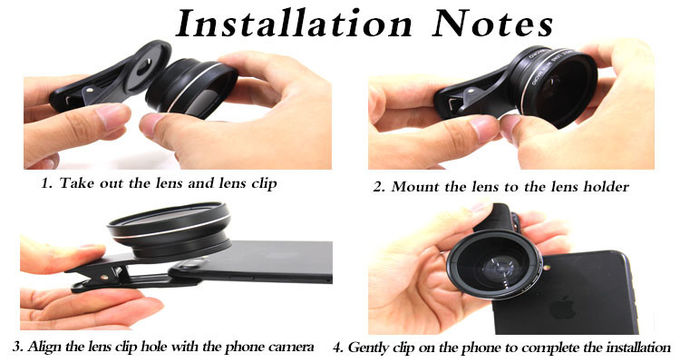 Mini Cell Phone Wide Angle Lens Macro Mobilephone Lens Magnification 0.45X