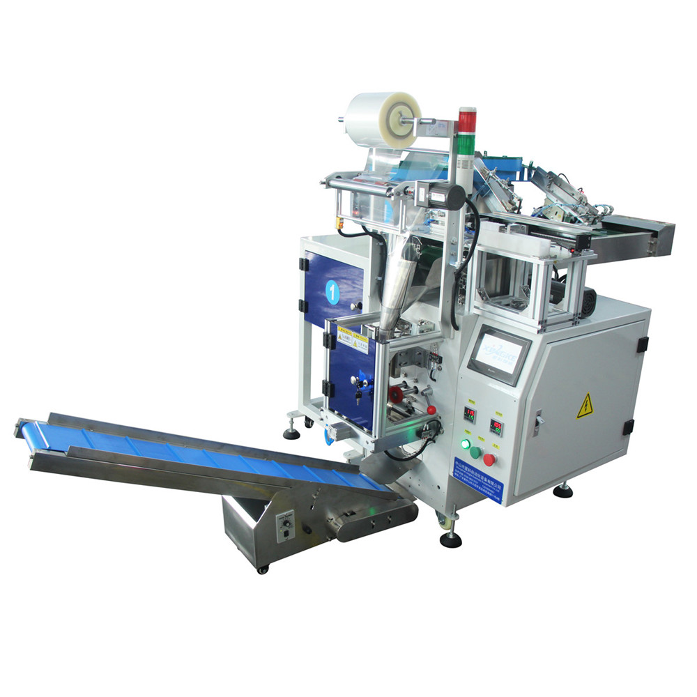 Automatic Counter Filling Screws Label Tag Seal Packaging Machine