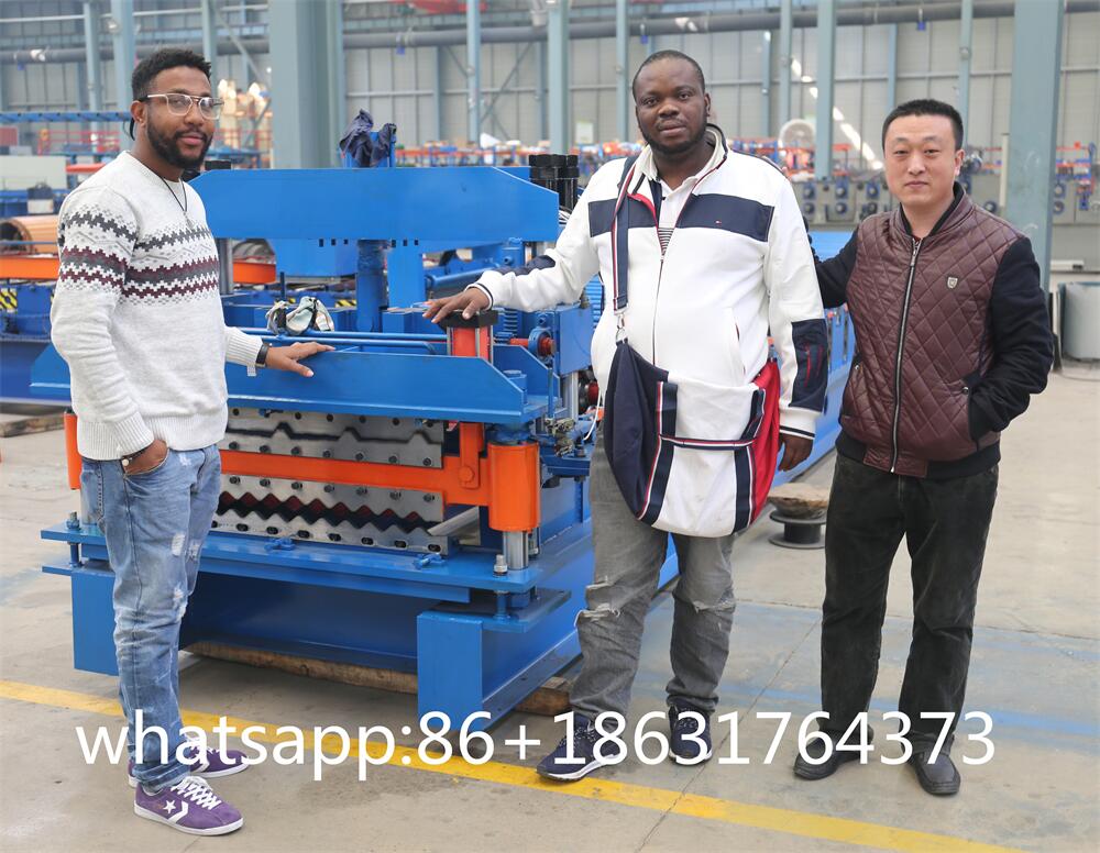 New Double Layer Trapezoidal And Corrugated Profile Steel Roofing Sheet Roll Forming Machine Roof Tile Making Machine