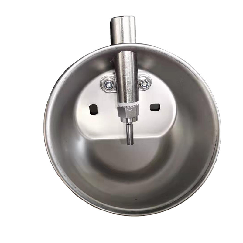Poultry Farm 1/2" Thread Pig Drinking Water Bowl 13cm 15cm Dia