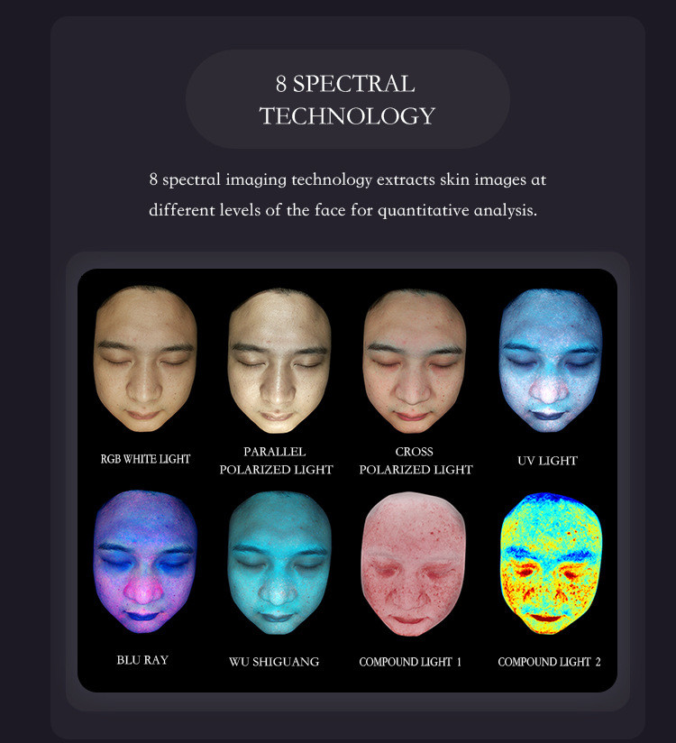 Professional Skin Analyzer Machine AI Powered Skin Diagnosis Machine