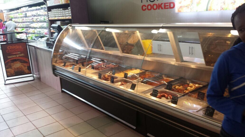 Fresh Meat Deli Display Showcase Cooler For Supermarket Horizontal Type