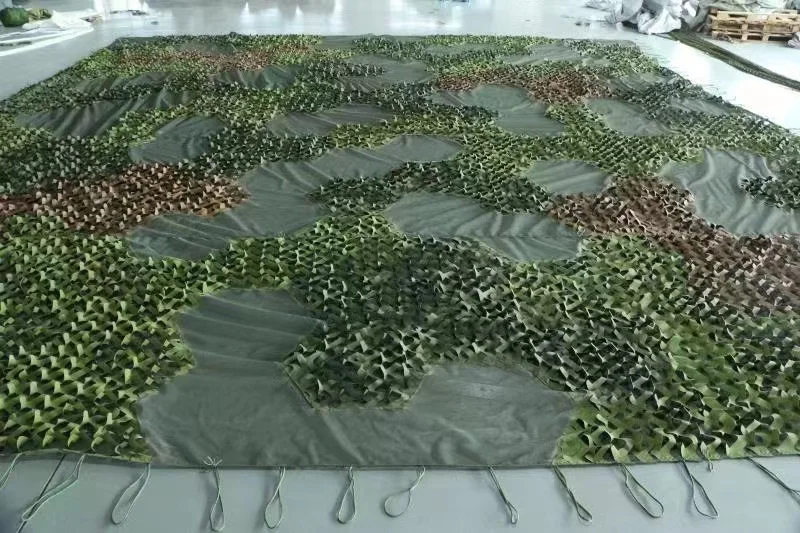 Outdoor Training Camo Net Multispectral Durable Oxford Cloth Polyester Desert Camouflage Net for Hunting Decoration