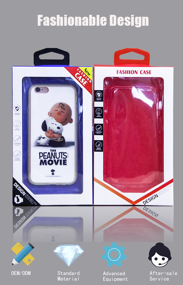 Customize Pantone Mobile Case Packaging Box Transparent Display