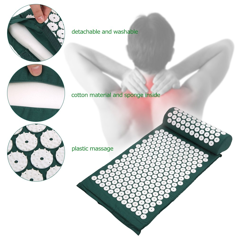 Yoga Muscle Mat Luxury Acupressure Mat With Pillow