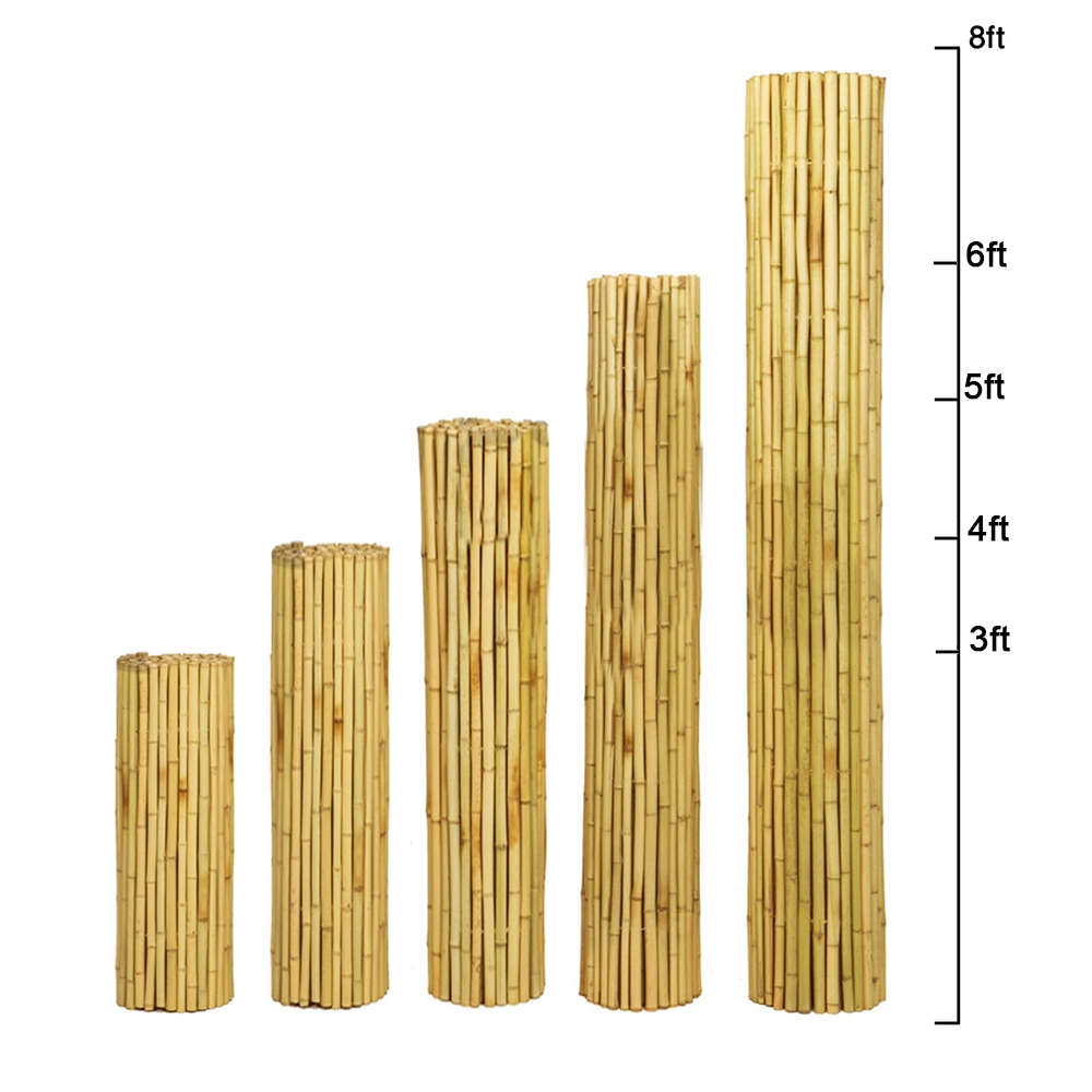 150cm Nature Colored Decorative Bamboo Fence For Garden Backyard Border
