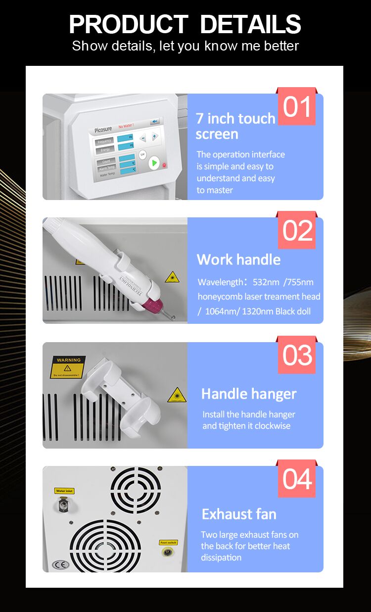 1320nm 755nm Beauty Therapy Machine Pico Laser Skin Rejuvenation Machine