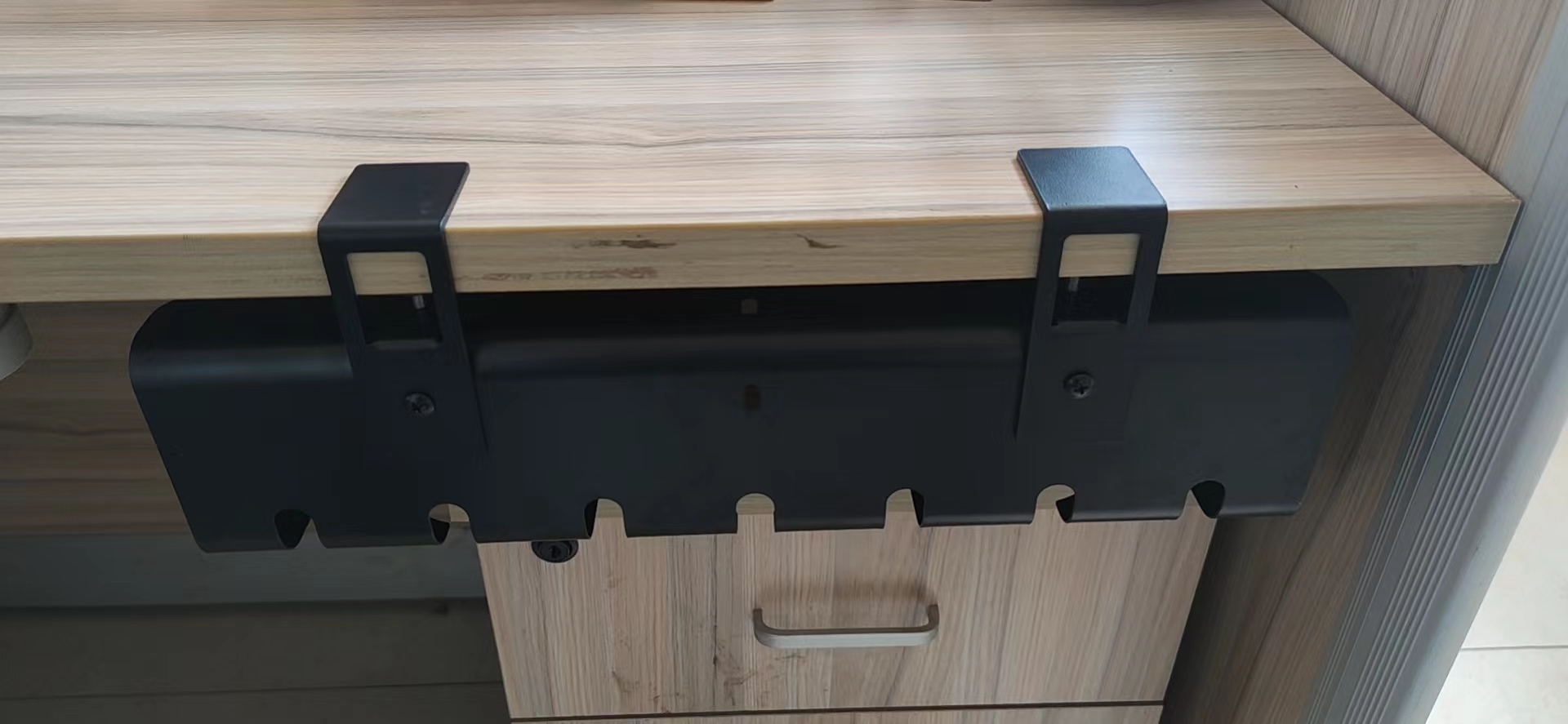 Stylish Cable Management Tray for Home Office Computer Desk Cable Hider in Living Room