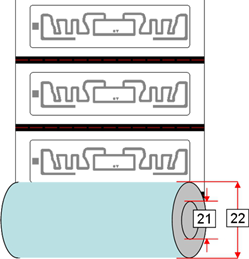Flexible RFID Barcode Labels Washable RFID Tags With Etched Aluminum Antenna