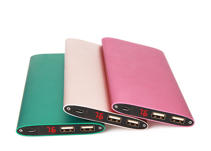Ultra Thin Slim Metal Power Bank 10000mAh With Color Printing Logo