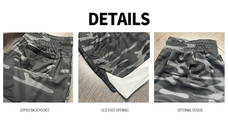 Custom Logo Double Layers Fitness Sportswear Mens Workout Compression Running Gym Shorts