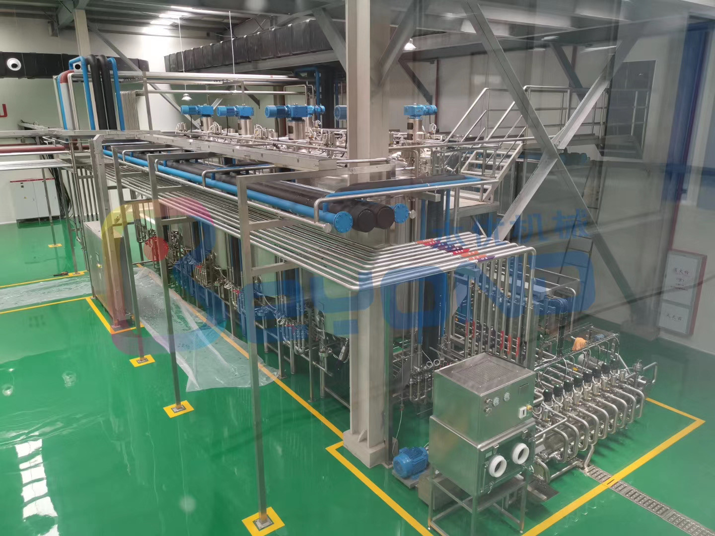 UHT Milk Pasteurization 500LPH Dairy Processing Plant