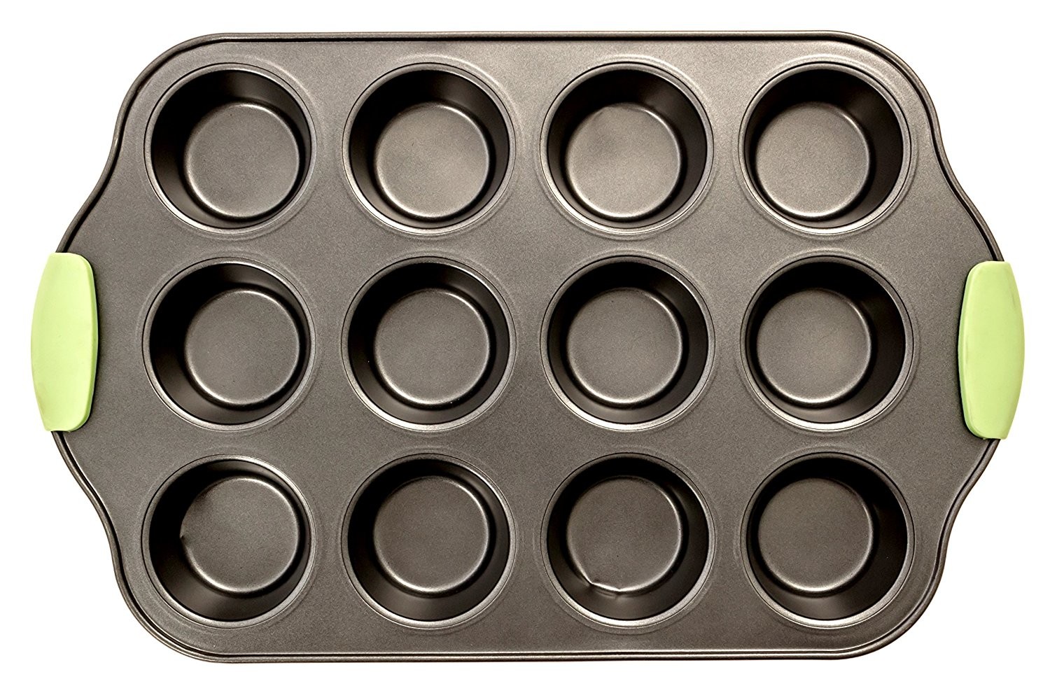 Non-stick Steel Baking Bakeware With Silicone Handles includes a Pie Pan,a Square Cake Pan,Baking Pan,a Bread Pan