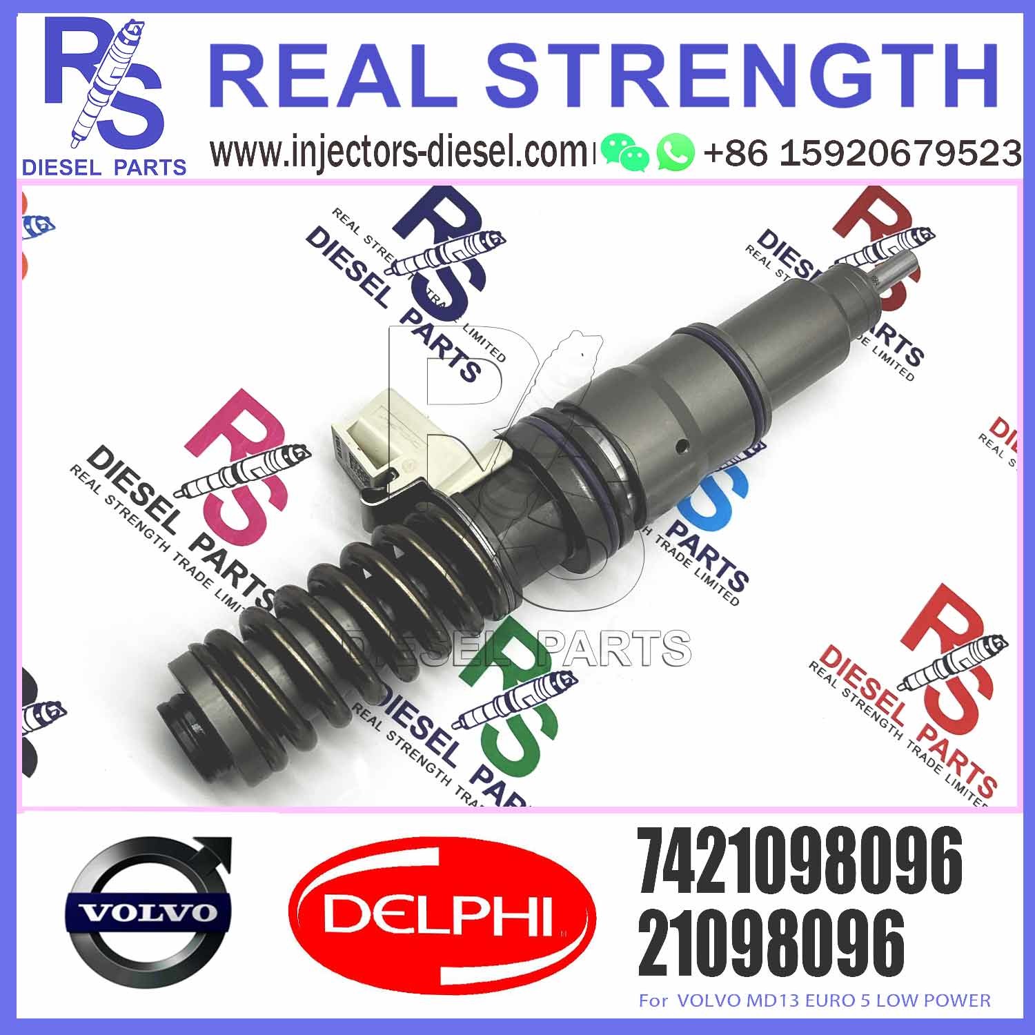 High Quality Diesel Electronic Unit Fuel Injector BEBE4D23001 21098096 20198087 7421098096 For MD13 EURO 5 LOW POWER
