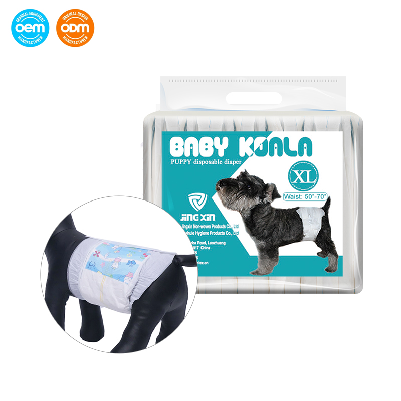 Wholesale Disposable Female and Male Dog Diapers Adjustable Cat Pet Diapers with Wetness Indicator