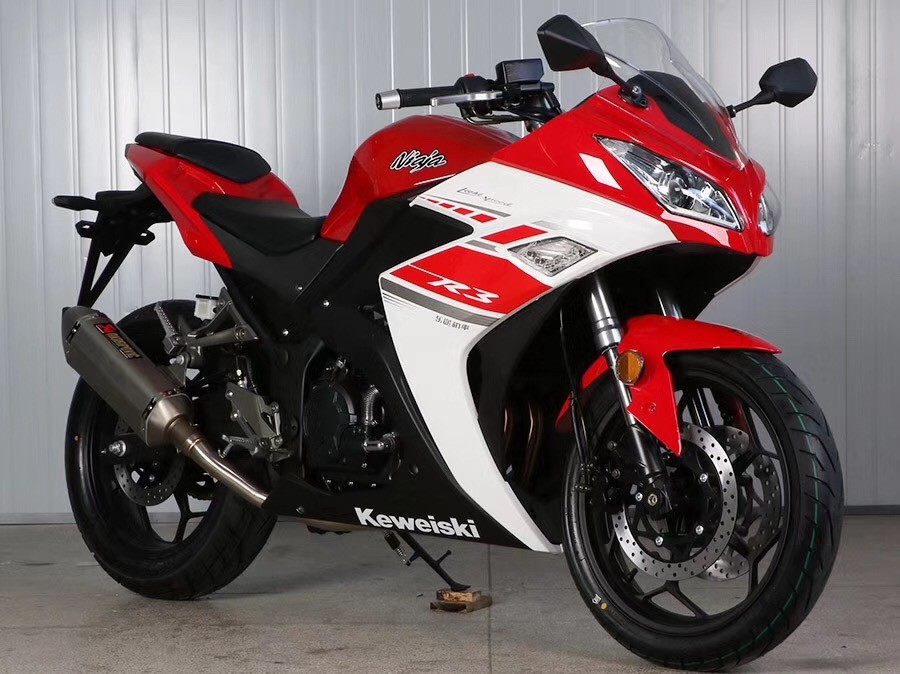 Double Cylinder Engine 350cc Sport Touring Motorcycles Front / Rear Double Dics
