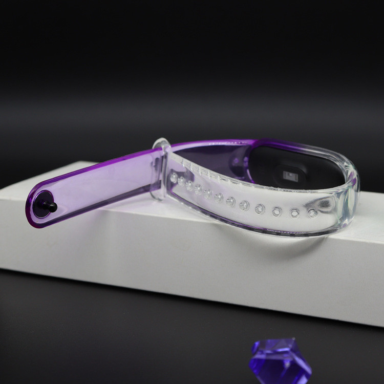 Transparent 5 Gradient 5.9" TPU Silicone Wrist Watch 23mm Width