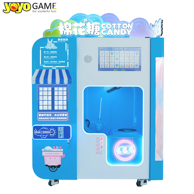 Full Automatically Small Flower Sugar Cotton Candy Vending Machine to Make Cotton Candy