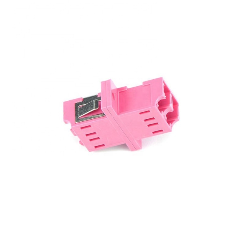 OM3 LC Adapter Connector Type Split PBT Optical Fiber Connector for FTTH