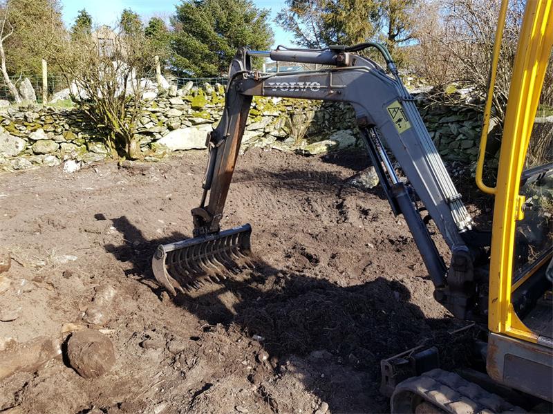 Forestry 13 Ton Excavator Brush Rake For Road Construction